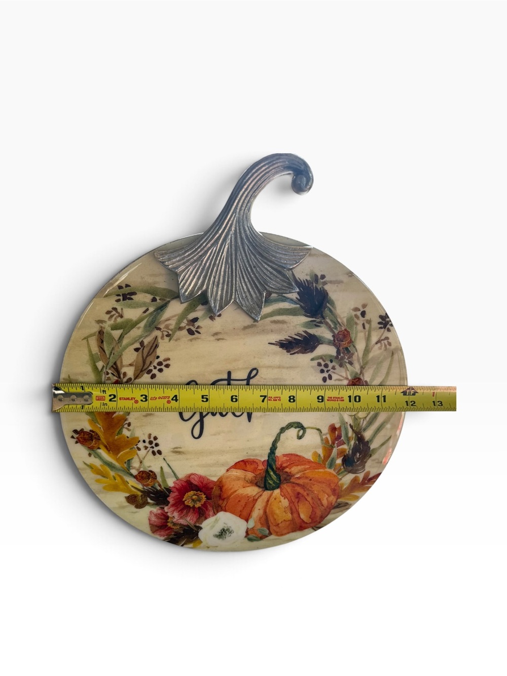 Gather Pumpkin Floral Fall Farmhouse Tabletop Decor - Picture 8 of 8